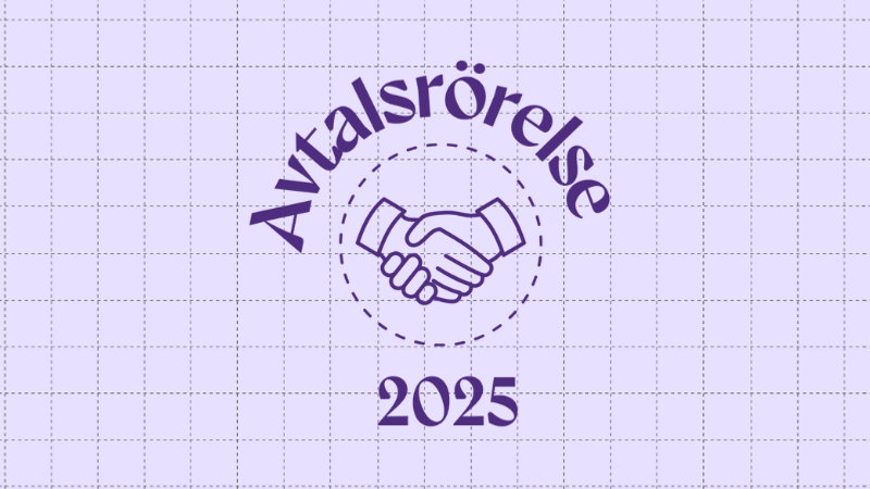 En lila och vit logotyp med två händer som skakar
